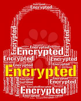 Encrypted Word Indicating Encrypting Wordcloud And Password