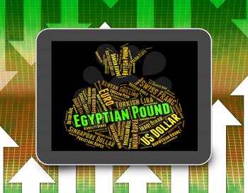 Egyptian Pound Representing Worldwide Trading And Broker