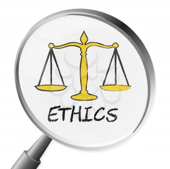 Ethics Magnifier Meaning Moral Stand And Virtues