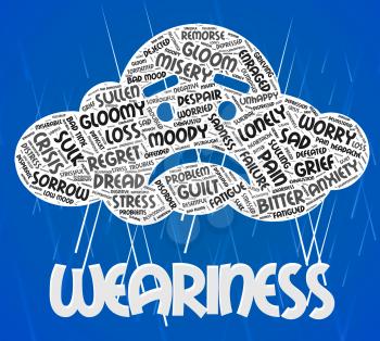 Weariness Word Meaning Tiredness Wordcloud And Wordclouds