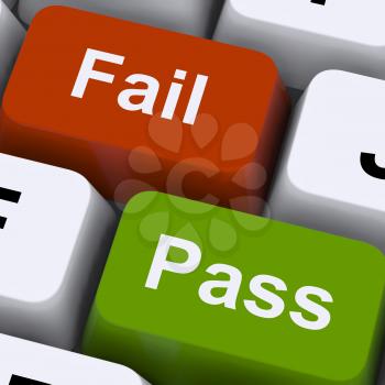 Pass Or Fail Keys To Show Exam Or Test Results