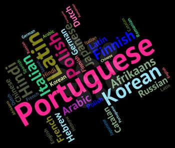 Portuguese Language Indicating Languages Lingo And Dialect