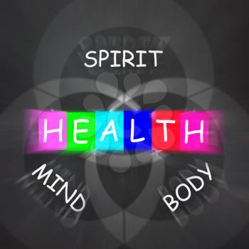 Health of Spirit Mind and Body Displaying Mindfulness