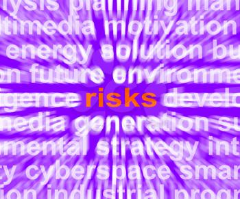 Risks Word Showing Investment Profit And Loss