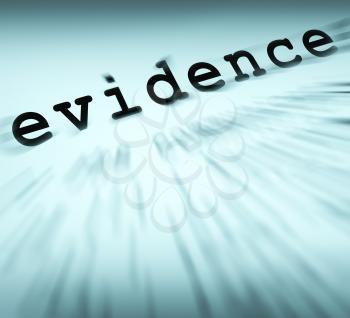 Evidence Definition Displaying Crime Scene Investigation And Police Report
