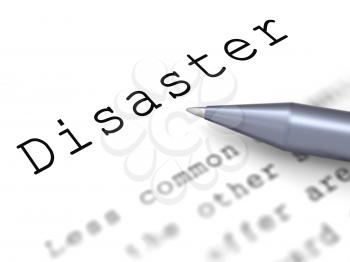 Disaster Word Meaning Emergency Calamity And Crisis