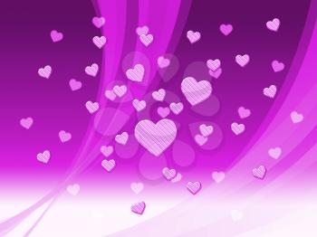 Elegant Mauve Hearts Background Meaning Delicate Passion Or Fine Wedding