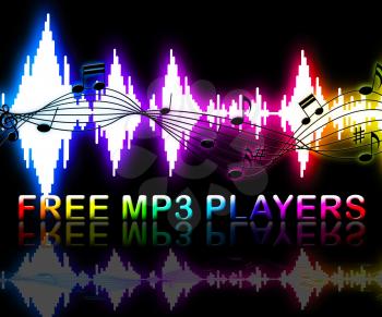 Free Mp3 Players Soundwaves Means Online Internet Software