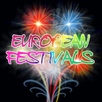 European Festival Fireworks Showing Europe Pyrotechnic Event