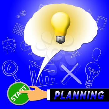 Planning Light Representing Objectives And Aspirations 3d Illustration