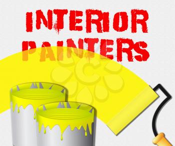 Interior Painters Paint Displays Home Painting 3d Illustration