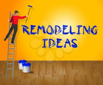 Remodeling Ideas Showing Diy Improvement Suggestions 3d Illustration