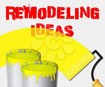 Remodeling Ideas Paint Displays Diy Improvement Suggestions 3d Illustration