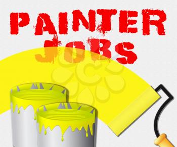 Painter Jobs Paint Displays Painting Work 3d Illustration