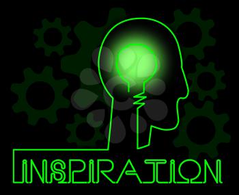 Inspiration Brain Indicates Positive Motivate And Motivation