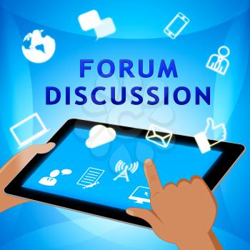 Forum Discussion Icons Showing Community 3d Illustration