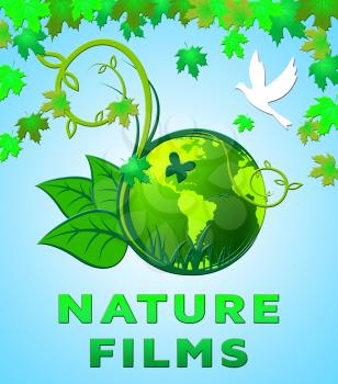 Nature Films Scenic Natural Outdoor Movies 3d Illustration