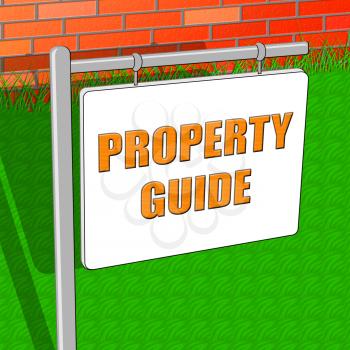 Property Guide Showing Real Estate 3d Illustration