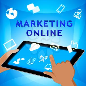 Marketing Online Shows Market Promotions 3d Illustration