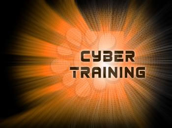 Cyber Training Virtual Web Class 2d Illustration Shows Online Learning Webinars Or Mentorship