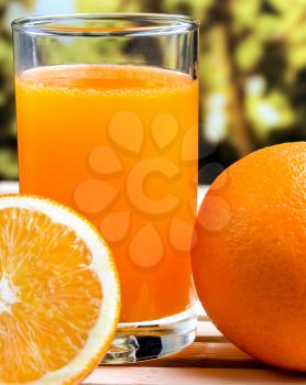 Orange Juice Healthy Indicating Tropical Fruit And Refresh