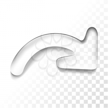 Transparent isolated arrow next icon, vector illustration