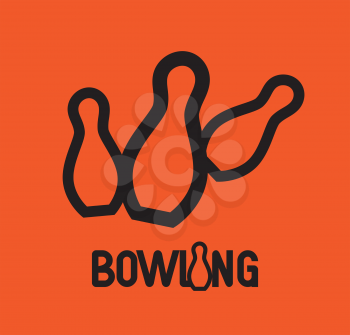Bowling Logo Design Concept. AI 10 supported.