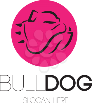 Bulldog Logo Concept Design. AI 10 Supported.