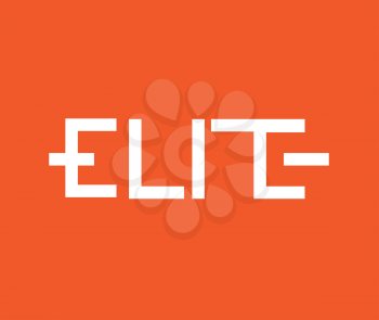 Elite Logo Concept. AI 10 Supported.