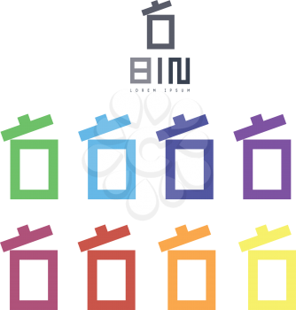Bin Icon Design, Eps 8 supported.