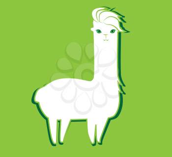 Cute Lama Character Design. EPS 8 supported.