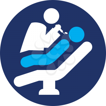 Dentist Icon with Kids, AI 8 supported.