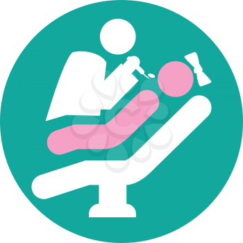 Dentist Icon with Kids, AI 8 supported.
