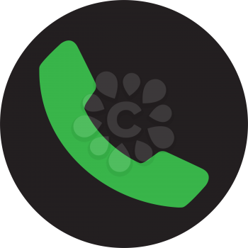 Green Phone Icon Design. EPS 8 supported.