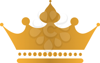 Golden Crown Icon Design.