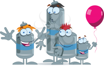 Water Tank Character Design Concept.
