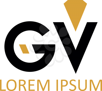 GV Diamond Logo Concept Design