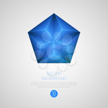 Abstract 3d triangular background. Vector illustration EPS 10