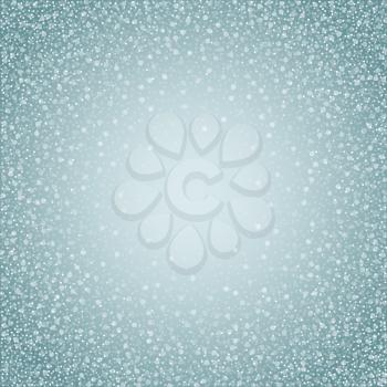 Blue background with snowflakes. Vector illustration EPS 10