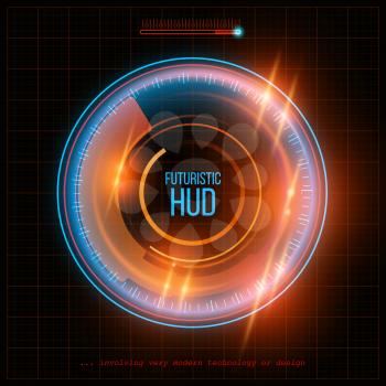 Abstract  HUD futuristic background. Vector illustration EPS 10