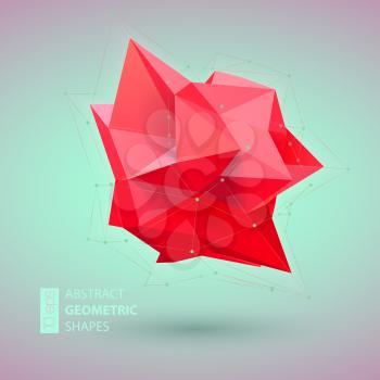 Abstract geometric shape background. Vector illustration EPS10