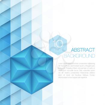 Abstract 3d triangular background. Vector illustration EPS10