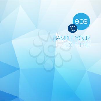 Blue Abstract Triangular background. Vector illustration EPS10
