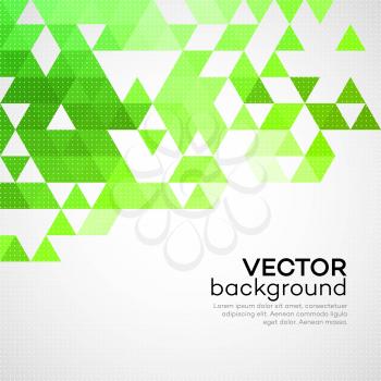 Green abstract geometrical background. Vector illustration EPS 10