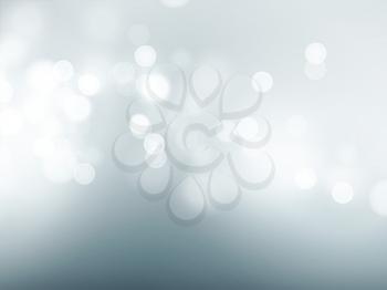 Gray sky with lens flare and bokeh pattern background. Vector illustration EPS10