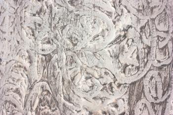 Abstract white gray vintage background, silver decorative cement, gypsum wall