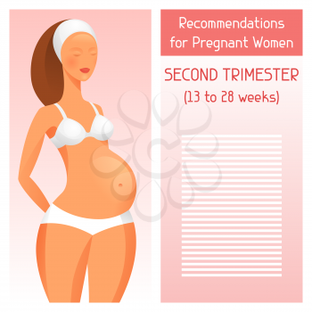 Recommendations for pregnant women in second trimester of pregnancy.