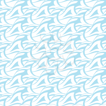 Seamless abstract blue wave texture (Vector bacground).
