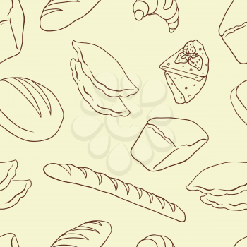 Vector background on a Bread theme