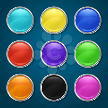 Round patterned icons for the app.